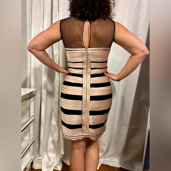 BCBG MAXAZRIA gold and black dress - Picture 2 of 9